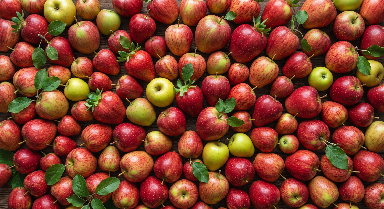 Fresh, ripe apples