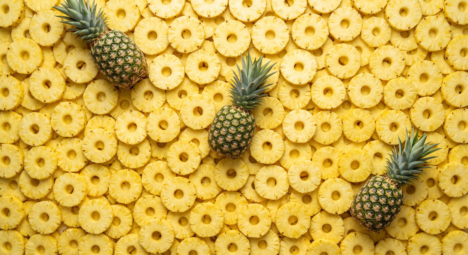 Fresh, ripe pineapple